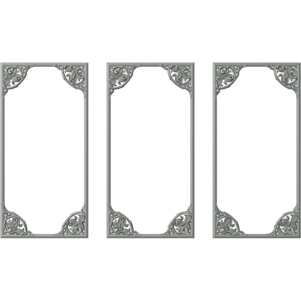 Ekena Millwork 24-in. W x 48-in. H Kepler Panel Moulding Kit Triple Panel PMLKKP24X48C - main